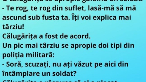 Bancul de duminică seara | "O călugăriţă de apropie gâfâind de un soldat"