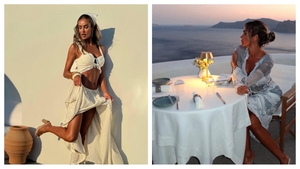 Diana Munteanu a dat România pe Santorini. Imagini spectaculoase din escapada în Grecia