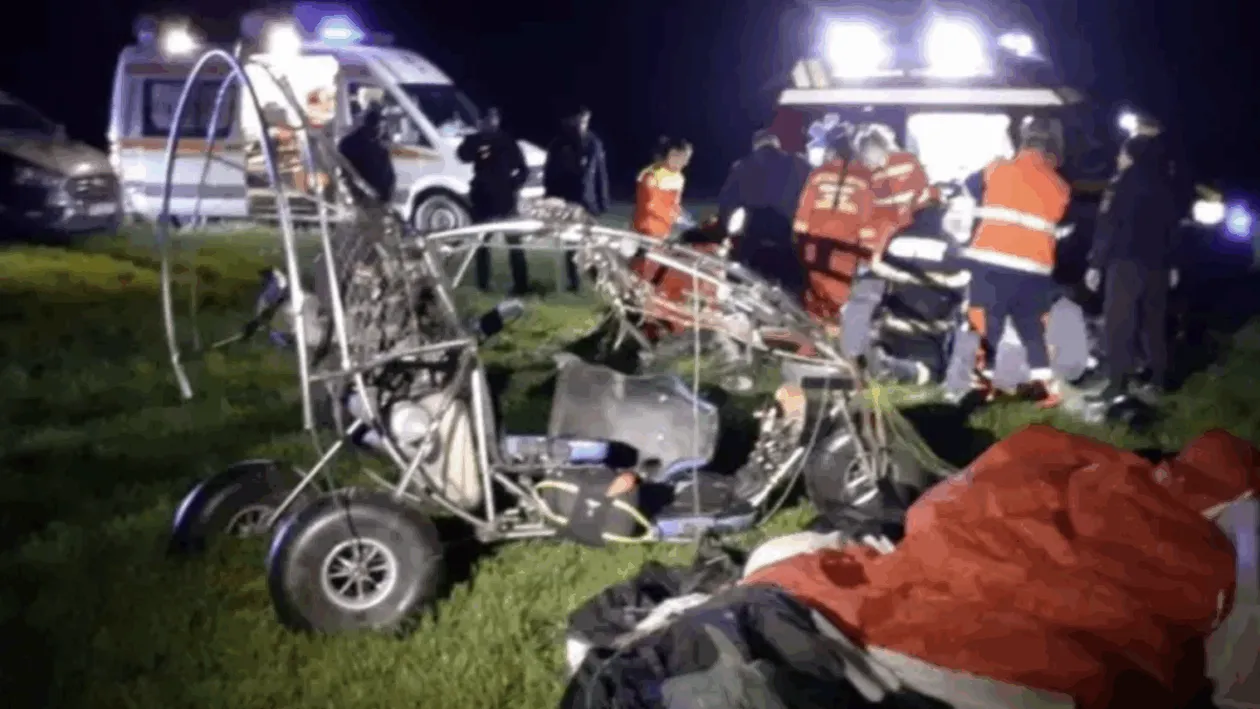 Tragedie în Bihor! Pilotul și o tânără de 19 ani au murit după prăbușirea unei parapante