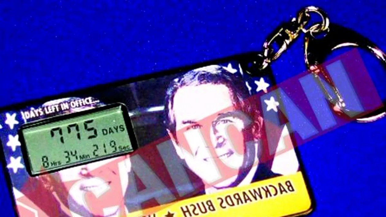 Ceasul care-i numara zilele lui Bush