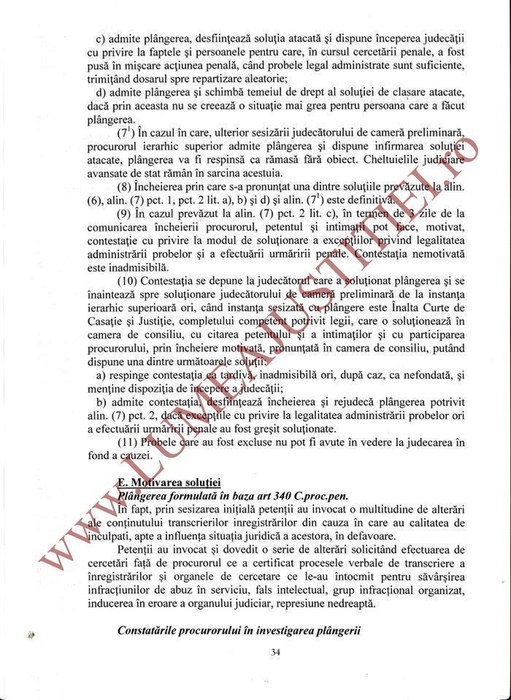 Referarul întocmit de judecătoarea Francisca Vasile scoate la iveală neregulile comise în dosar