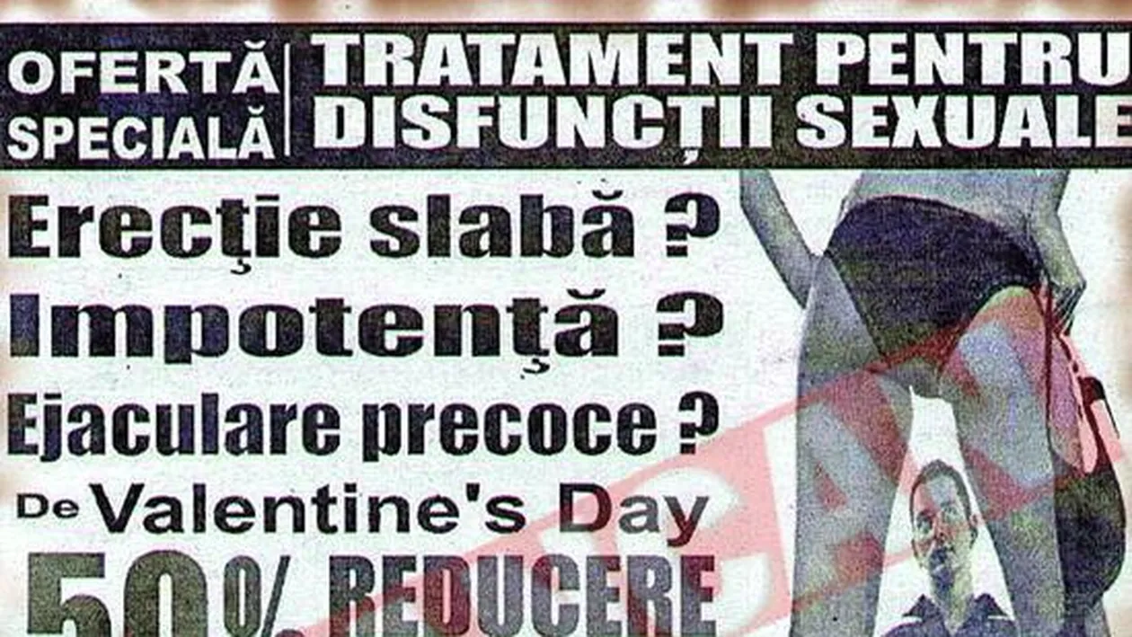 Problemele sexuale, tratate la oferta de Ziua Indragostitilor
