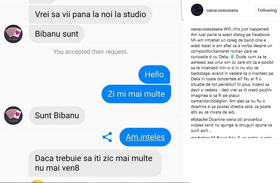 Scandal între sora Deliei şi Bibanu miXXL! Schimb dur de mesaje: ”Nu-mi plac fraierele cu arfe!”