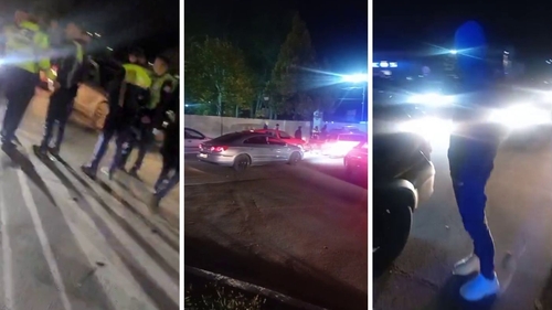 Descindere în forță a Poliției la baza sportivă FCSB! Zeci de mașini și motocicliști au fost încercuite de oamenii legii