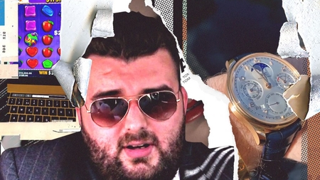 Juniorul multimilionarului “Frutti Fresh” și-a exersat talentul la păcănele. După ce a câștigat o „mână” de 4.000 ‎$  și-a luat un ceas Portugieser Perpetual Calendar de 35.000 €