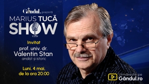 Marius Tucă Show începe luni, 4 mai, de la ora 20.00, pe Gândul. Invitat: prof. univ. dr. Valentin Stan