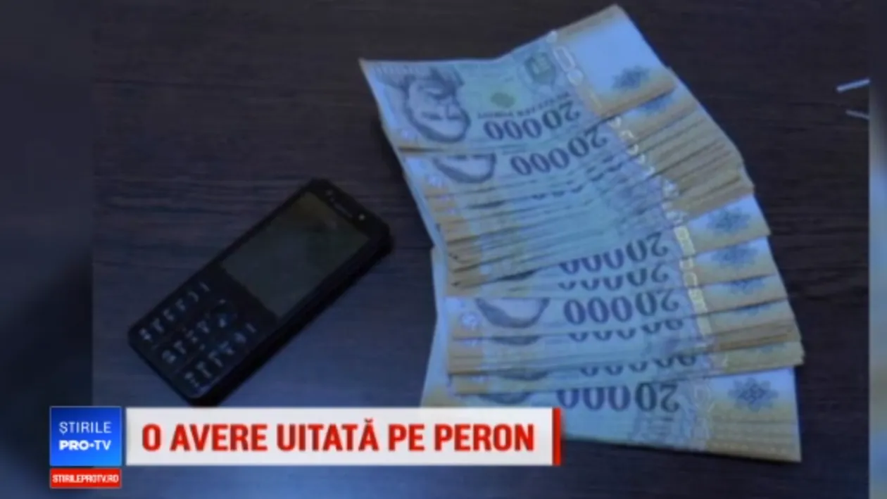 O avere lăsată pe un peron al unei gări din Bacău. Ce a putut să uite un bărbat