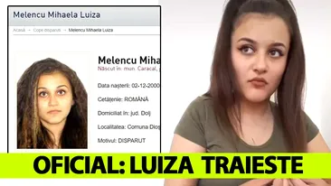 Este oficial: Luiza Melencu trăiește! Detaliul-bombă în cazul Caracal