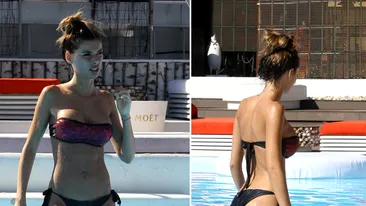 Avem cele mai hot imagini ale verii! Am filmat-o pe ”Miss România” la piscină, într-un costum minuscul de baie!