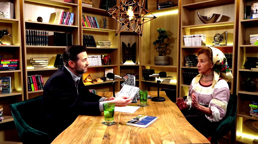 Sofia Vicoveanca, la podcastul "Altceva cu Adrian Artene" (Foto: CANCAN.RO)