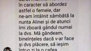 BANC | ”Sărut mâinile! Nu îmi stă în caracter să abordez astfel o femeie, dar...”