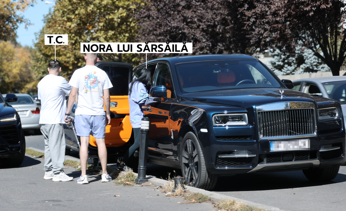 Soția lui T.C., gata să intre în Rolls (Foto: CANCAN.RO)