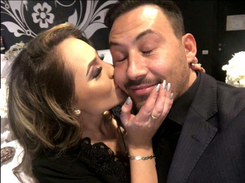 Ștefan și Bianca, într-un moment tandru, în timp ce relația era excelentă