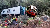 Un autocar a căzut într-o râpă de 20 de metri! Peste 80 de persoane au fost rănite în accidentul din Spania