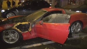 Bolidul de lux al fiului unui interlop brăilean a luat foc! Autoturismul valora câteva zeci de mii de euro!