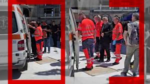 Incidente la sfințirea bisericii lui Gigi Becali. Un bărbat a avut nevoie de îngrijiri medicale