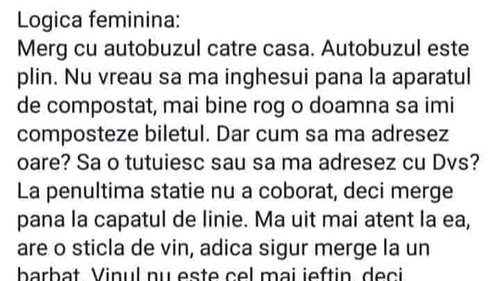 BANCUL ZILEI | Logica feminină: "Soțul meu are două amante: Rodica și Claudia"