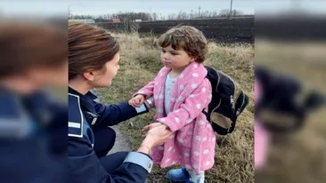Povestea micuței Ema, fetița găsită cu ghiozdanul în spate la marginea unui drum din Buzău