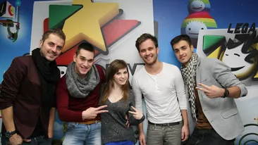 Vlad si Criss din LaLa Band l-au sarbatorit pe Moş Nicolae, in studioul ProFM!