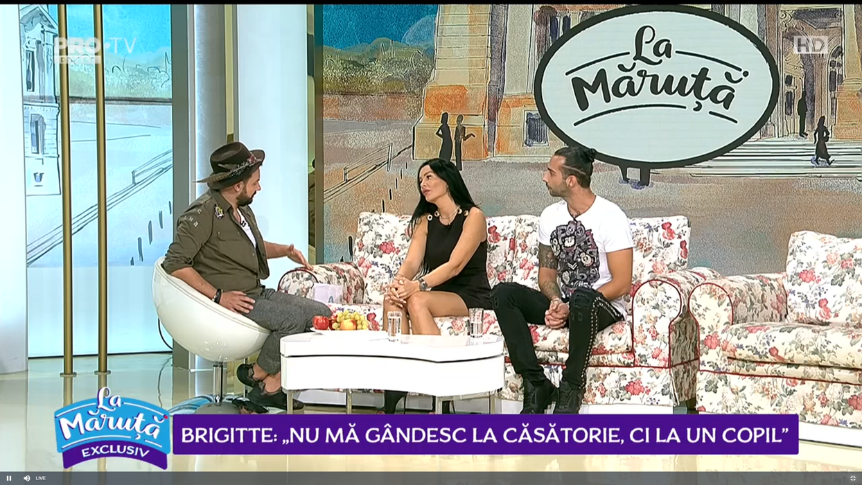 Brigitte Năstase a venit cu iubitul în emisiunea ”La Măruță”