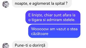 BANC | „Ce faci iubire, cum e tura de noapte?”