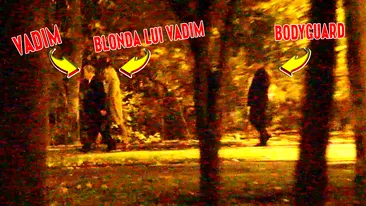 Vadim Tudor, filmat noaptea in parc alaturi de o blonda cu picioare lungi! Bodyguarzii au facut tot posibilul sa nu fie prins!