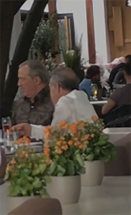 Gigi Becali, alături de Teia Sponte
