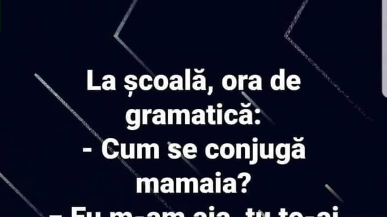 BANC | Ora de gramatică: Cum se conjugă 'mamaia'?