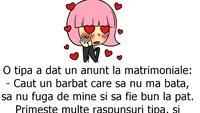 BANC | O tipă a dat anunț la matrimoniale: Caut un bărbat care să..