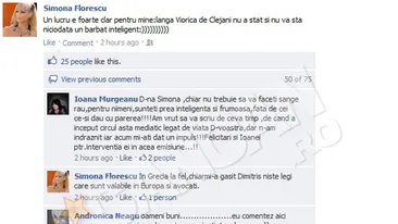 Simona Florescu a luat foc dupa ce Ionita i-a cantat la balcon: Langa Viorica de la Clejani nu va sta niciodata un barbat inteligent”