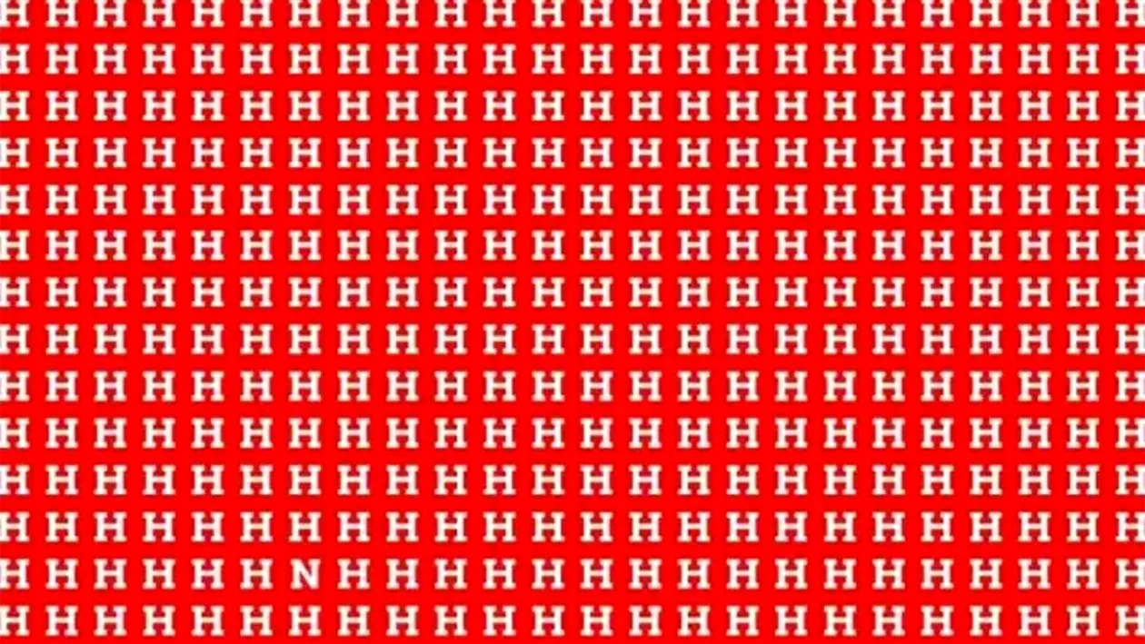 Iluzie optică virală | Găsiți litera N ascunsă printre H-uri! Aveți la dispoziție doar 5 secunde