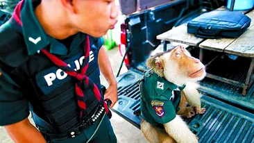 Santisuk, macacul politist