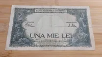 Caută bine acasă la părinți ori bunici. Cu ce preț se vinde o bancnotă de 1000 de lei din 1941 acum, în 2023