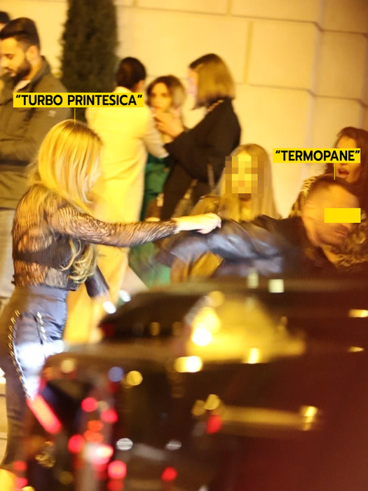 "Termopane" și "Turbo Prințesica", dispută în mijlocul drumului (Foto: CANCAN.RO)