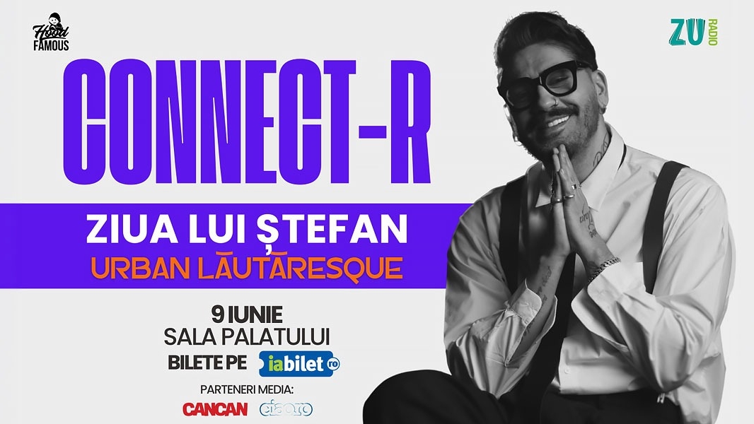 Connect-R revine la Sala Palatului, de ziua lui. La 44 de ani, „Ziua lui Ștefan” se sărbătorește pe 9 Iunie 2026