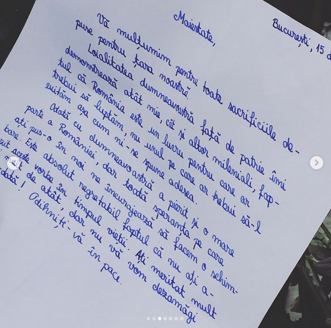 Gestul făcut de Simona Gherghe în timp ce Regele Mihai este condus pe ultimul drum!