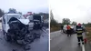 Accident grav pe DN76. Șase oameni au ajuns la spital după ce un TIR și două mașini s-au ciocnit