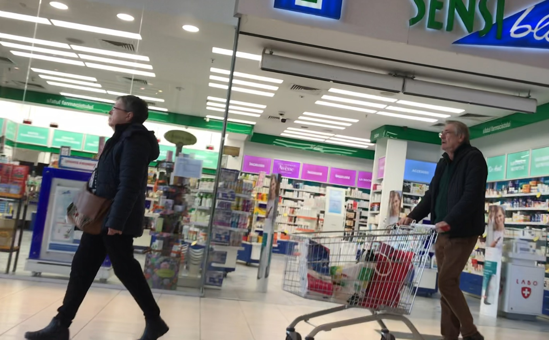 Marcel Iureș alături de soția sa, Irina, la cumpărături