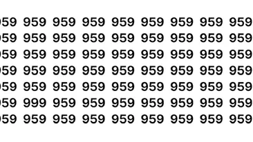 Iluzie optică virală | Găsiți numărul 999 în maximum 9 secunde!