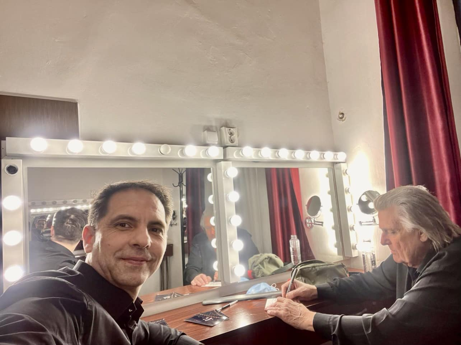 Dan Negru, alături de Florin Piersic, prietenul lui (Foto: Facebook)