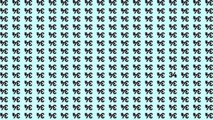 Test de perspicacitate | Găsiți numărul 34 ascuns printre numerele 43 întoarse!