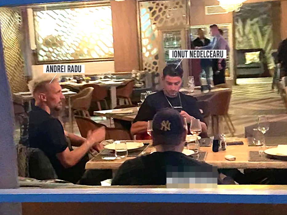 Însoțiți de un amic, Ionuț Nedelcearu și Andrei Radu au ieșit la restaurant, pentru a viziona Germania – Franța