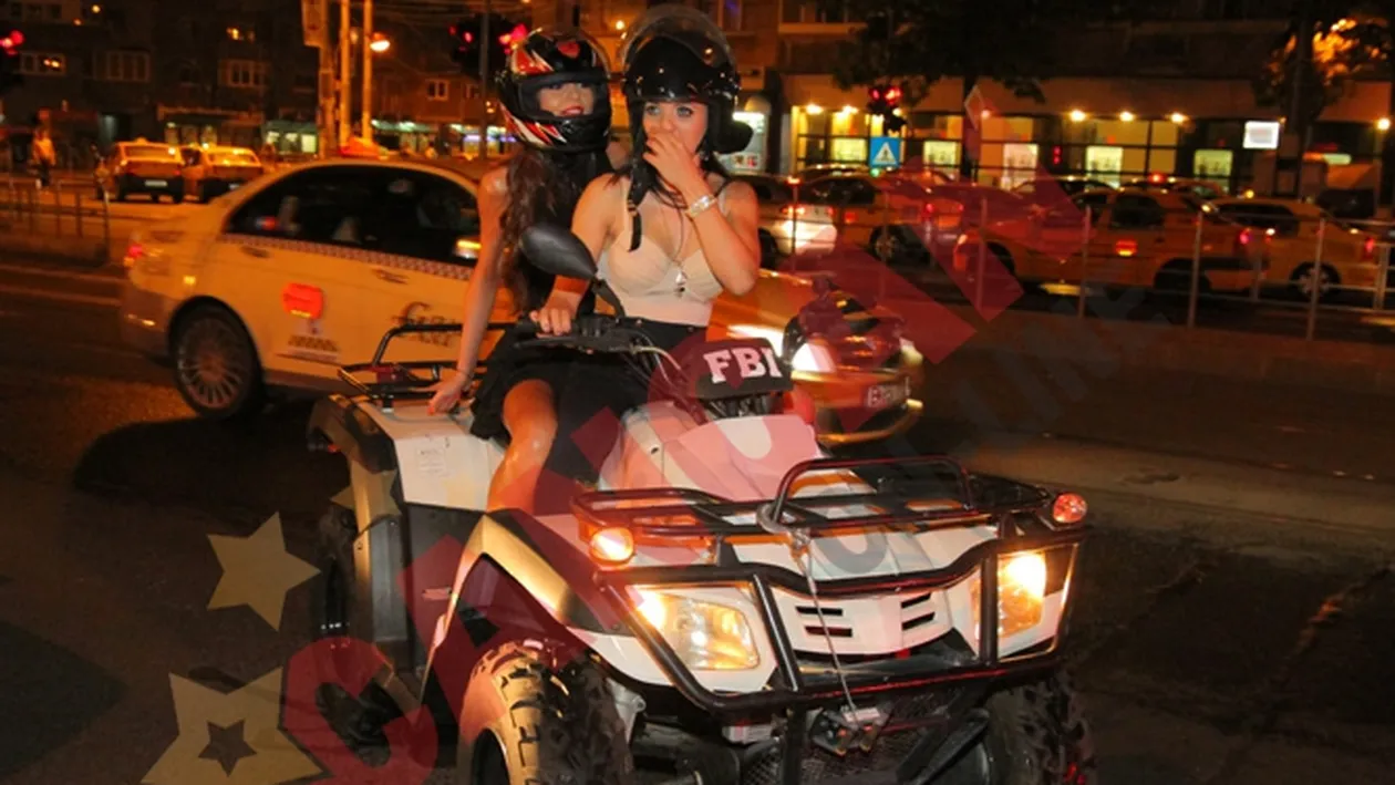 Moni Columbeanu a venit in club cu ATV-ul