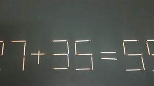 Test de inteligență doar pentru genii | Mută un singur chibrit pentru a corecta 27+35=55