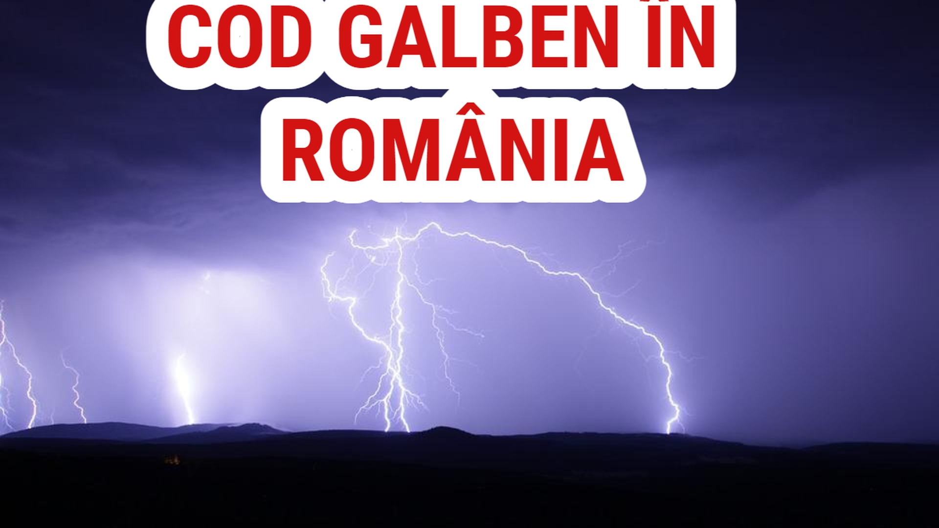 Avertizare ANM pentru weekend. Cod galben pentru mai multe județe din țară