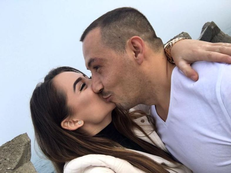 Ștefan și Bianca, într-un moment tandru, când relația era excelentă
