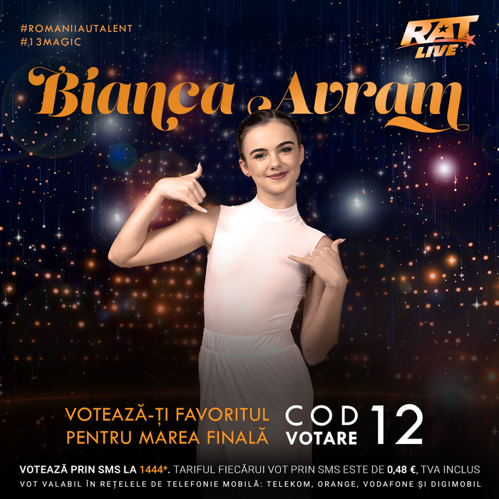 Bianca Avram, finalistă Românii au talent (Foto: Facebook)