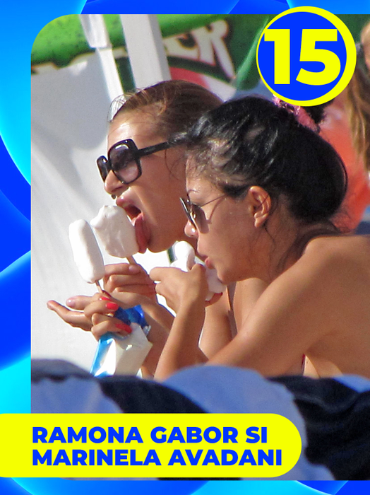 TOP 30 de vedete care au găsit soluţia perfectă împotriva caniculei! Roxana Vancea, Monica Gabor sau Laura Cosoi, show cu îngheţată şi… 