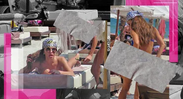 Ana Mocanu, dansatoarea maneliștilor, și o sexy-blondină, show incendiar la Mamaia. I-a uns fundul de față cu toată lumea!