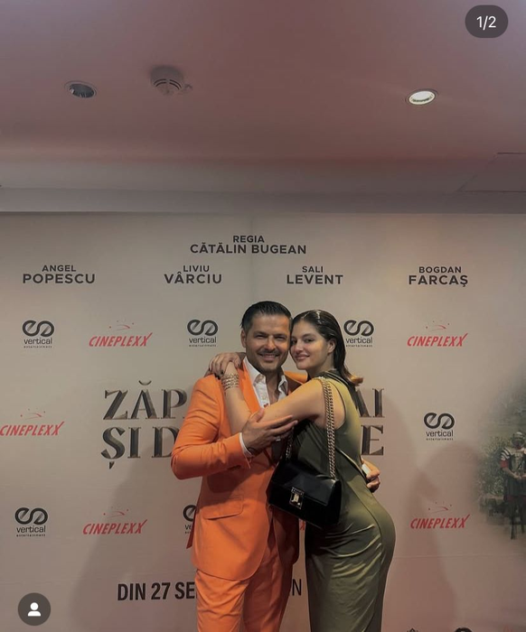 Liviu Vârciu și fiica sa, Carmina. sursă - social media.